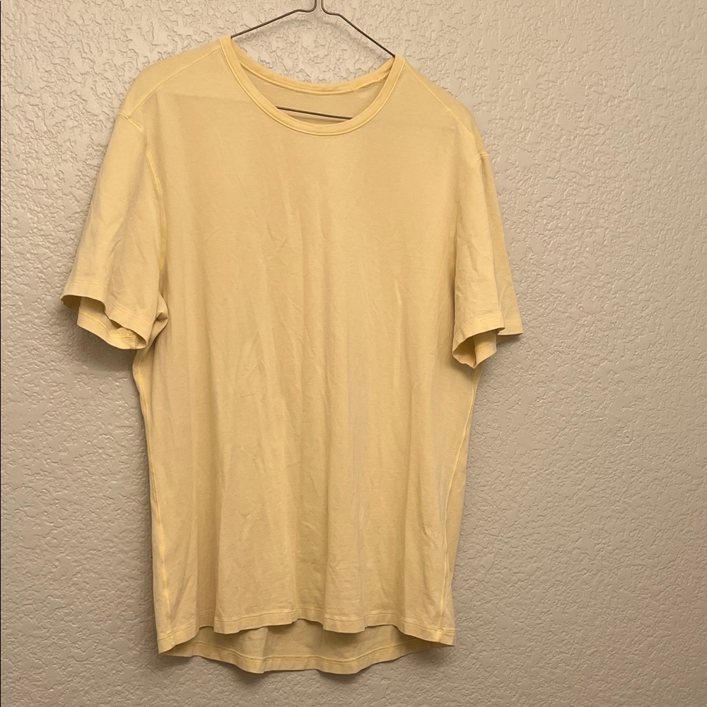 lululemon athletica Yellow Short Sleeve Tee